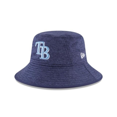 Blue Tampa Bay Rays Hat - New Era MLB Shadowed Stretch Bucket Hat USA1602853